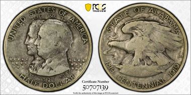 1921 50C Alabama VF25