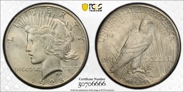 1928 $1 MS64