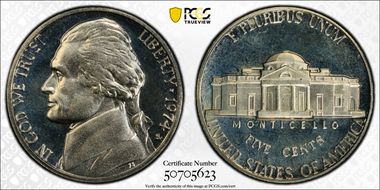 1974-S 5C PR67DCAM