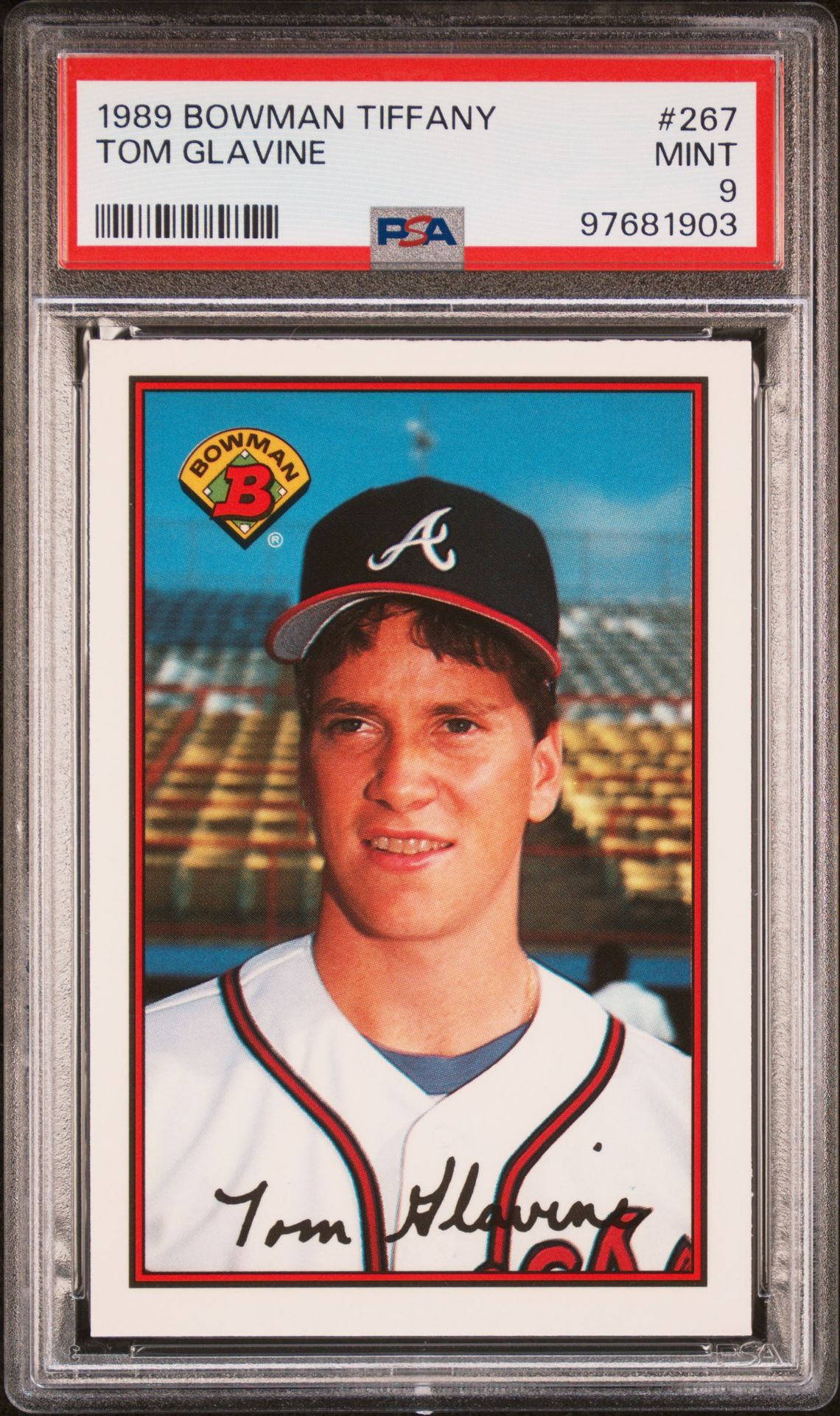 1989 Bowman BOWMAN TIFFANY #267 Tom Glavine front