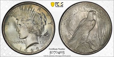 1923 $1 MS66+ 