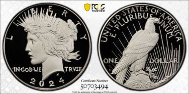 2024-S $1 Peace Dollar First Strike PR69DCAM