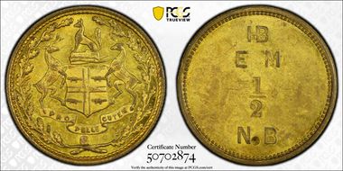 (c.1857) Tk 1/2 NB FT-2 BR-927 Gingras-220b Eastmain, Hudson's Bay Co. MS62