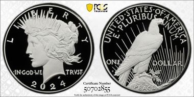2024-S $1 Peace Dollar First Strike PR70DCAM