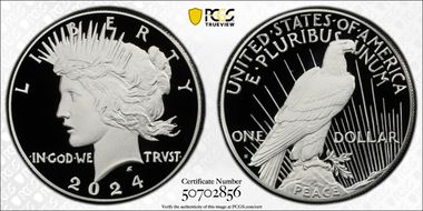 2024-S $1 Peace Dollar First Strike PR70DCAM