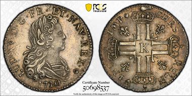 1720-K L.d'arg Gad-305 Petit Louis MS61