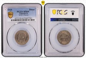 1925 Dinar KM-5 Poissy MS64