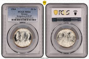1964 30 Dr Kongsberg   "ВФ" Right KM-87  Ag MS66