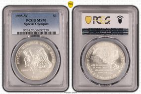 1995-W $1 Special Olympics MS70