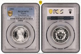 1992 1 Fr République Ag SP70