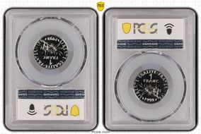 1992 1 Fr Gad-474 Frappe médaille MS68