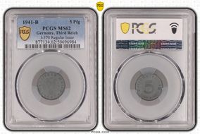 1941-B 5 Pfg J-370 Regular Issue MS62