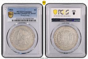 1866 $1 KM-10  Ag N1