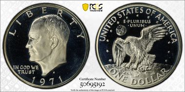 1971-S $1 Silver PR67DCAM