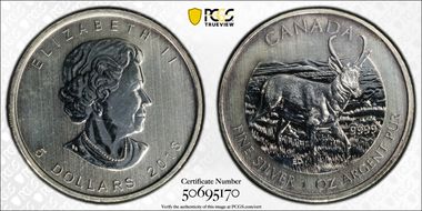 2013 $5 Antelope MS64