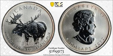 2012 $5 Moose MS67