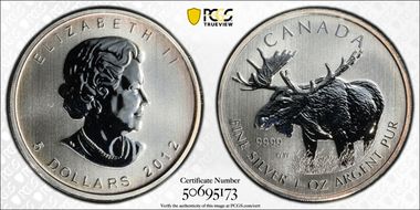 2012 $5 Moose MS67