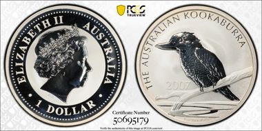 2007 $1 Kookaburra Ag MS69