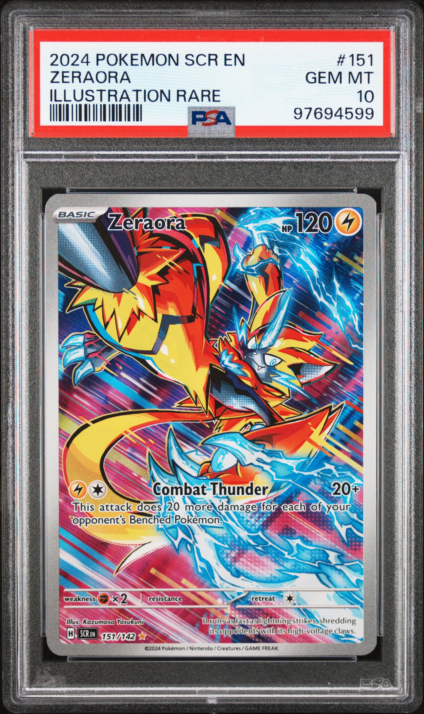 2024 #151 Zeraora PSA 10 Scr EN-Stellar Crown
