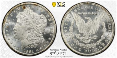 1881-CC $1 MS63