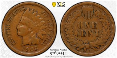 1909-S 1C Indian VG10BN