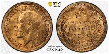 1913 1/3 Far S-4062 MS65RD