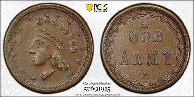 (1861-65) CWT F-51/334a, Our Army MS61BN