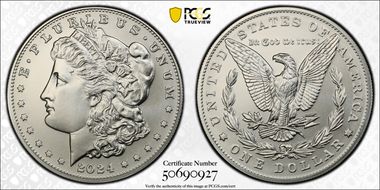 2024 $1 Morgan Dollar MS70