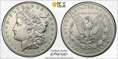 2024 $1 Morgan Dollar MS69