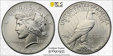 2024 $1 Peace Dollar MS69