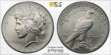 2024 $1 Peace Dollar MS69