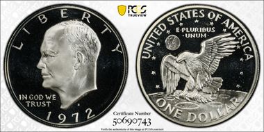 1972-S $1 Silver PR69CAM
