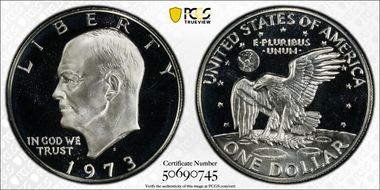 1973-S $1 Silver PR69CAM