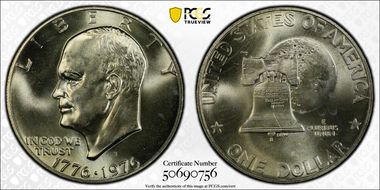1976-S $1 Silver MS67