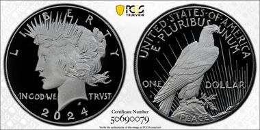 2024-S $1 Peace Dollar First Strike PR70DCAM