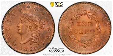 1820 1C Large Date N1BN