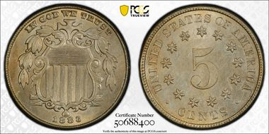 1883 5C Shield MS62