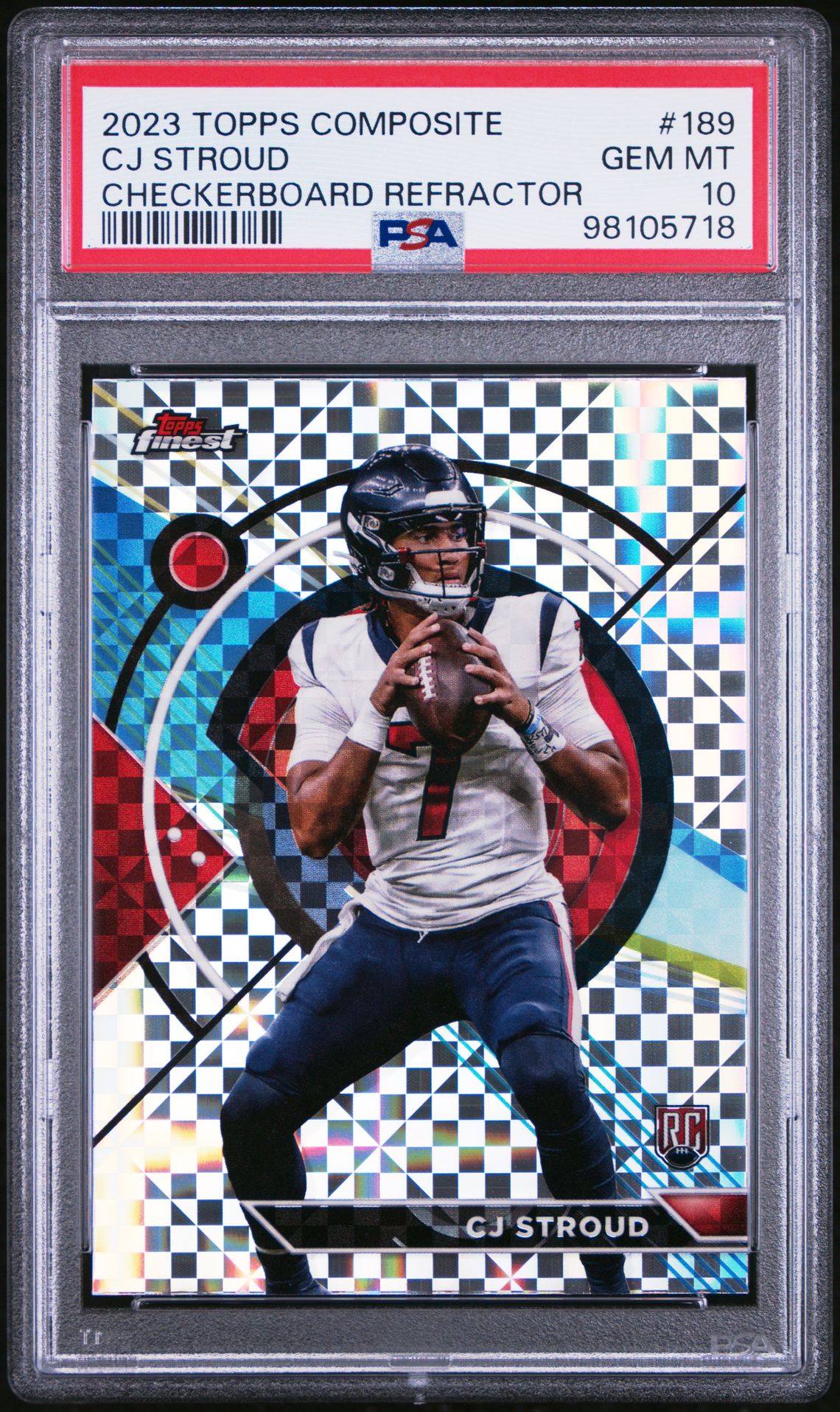 2023 Topps TOPPS COMPOSITE CHECKERBOARD REFRACTOR #189 Cj Stroud front