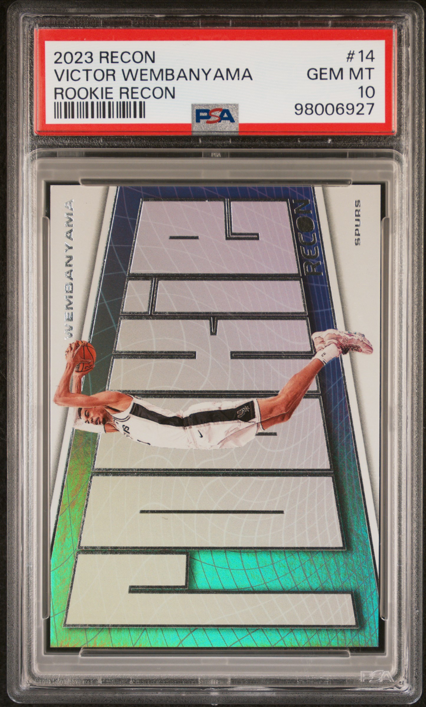 2023 Panini Recon Rookie Recon Victor Wembanyama #14 Gem Mt 10 front