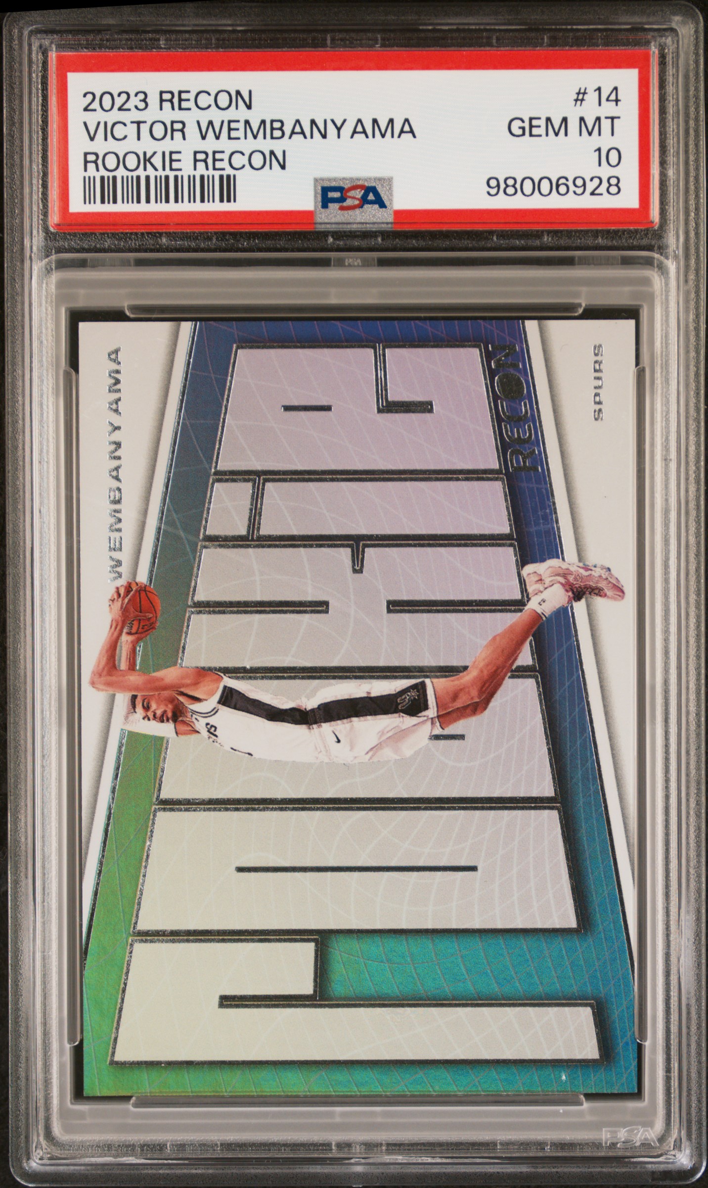 2023 Panini Recon Rookie Recon Victor Wembanyama #14 Gem Mt 10 front