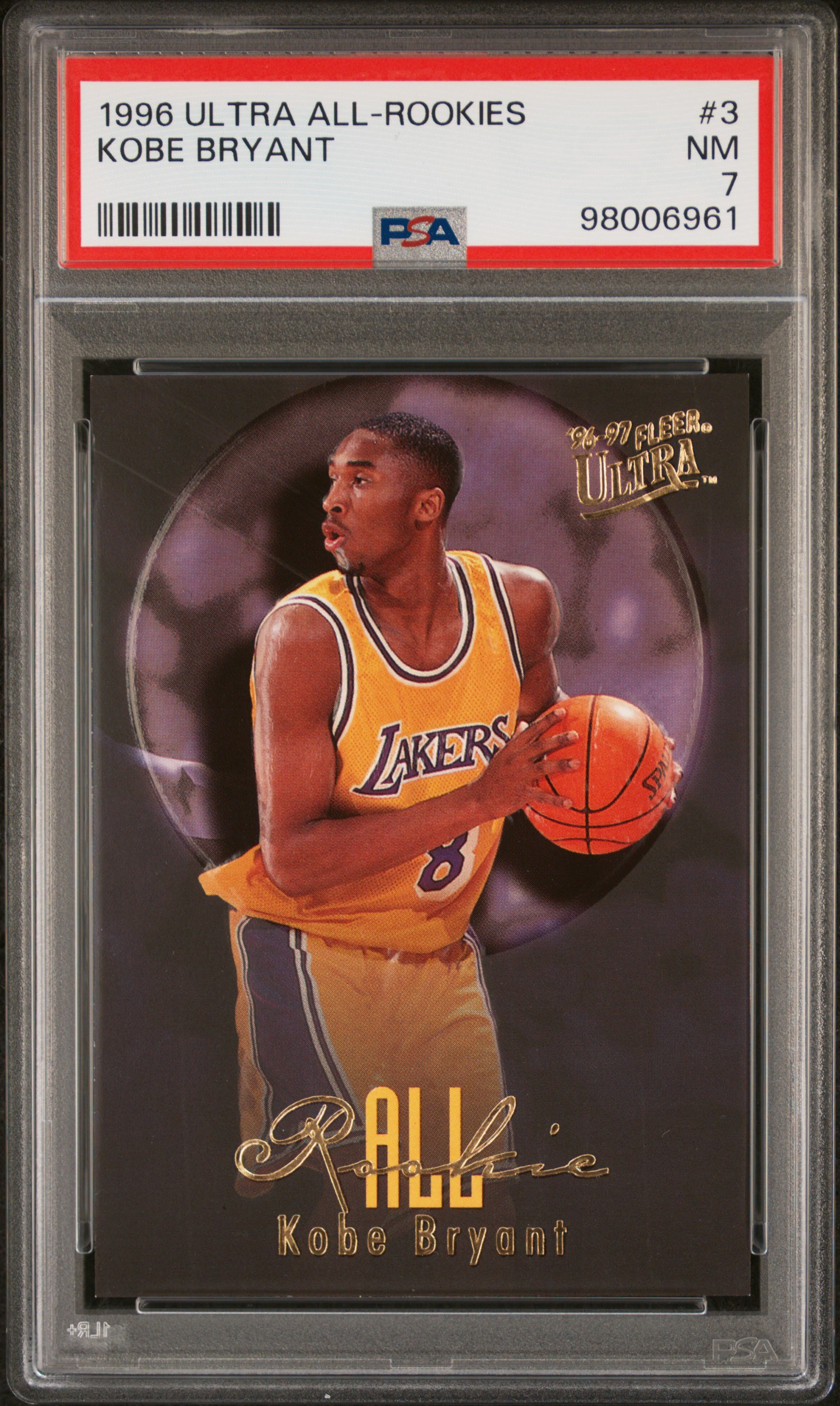 1996 Ultra All-Rookies Kobe Bryant #3 Nm 7 front
