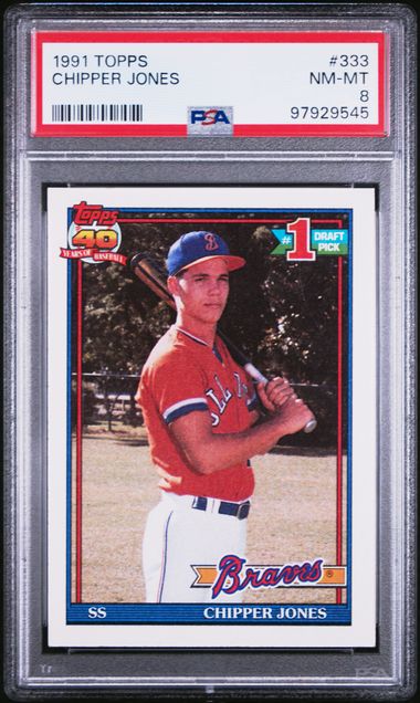 1991 Topps #333 Chipper Jones front