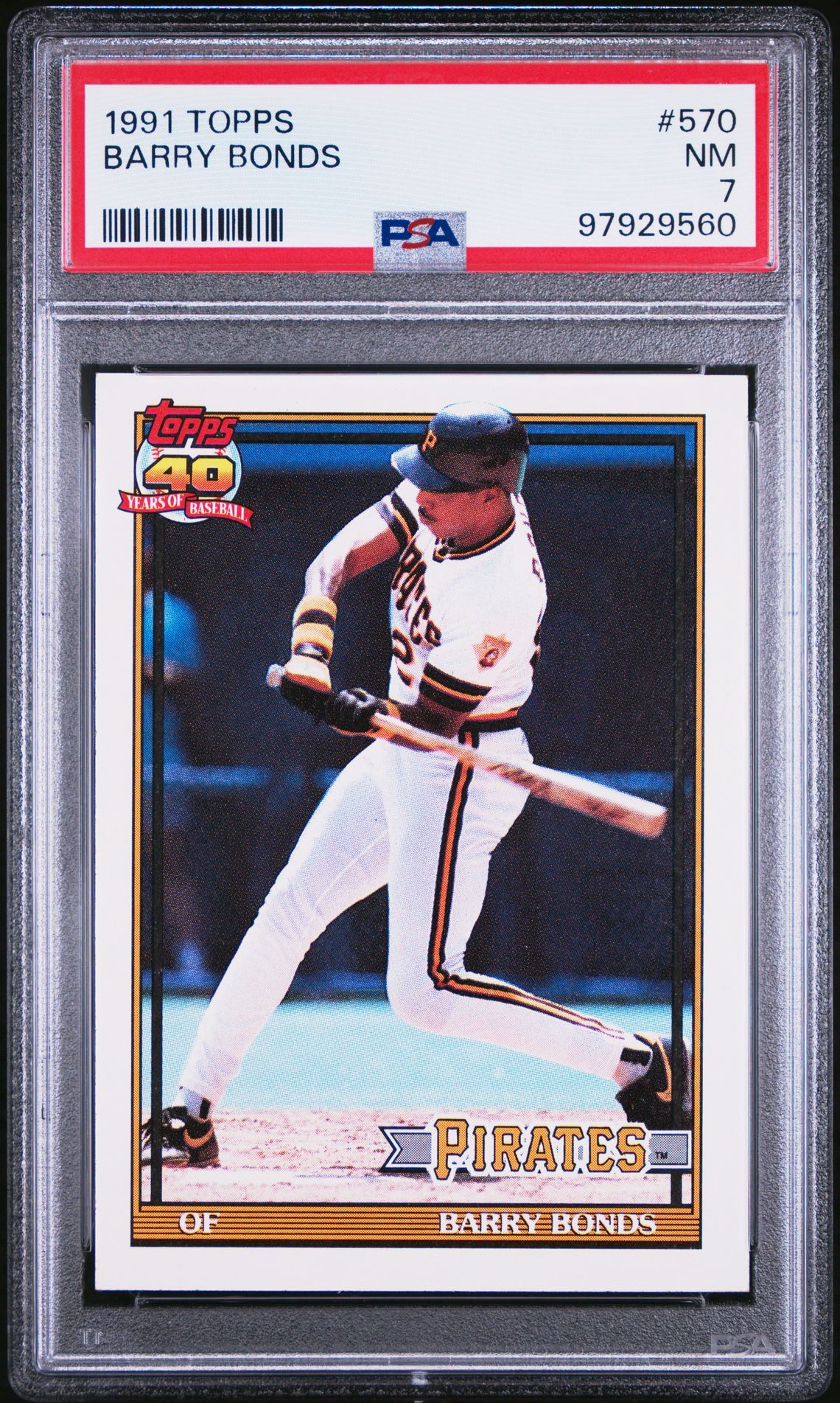 1991 Topps TOPPS DESERT SHIELD #570 Barry Bonds front