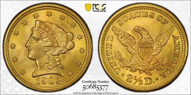 1902 $2.50 MS66+