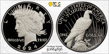 2024-S $1 Peace Dollar First Strike PR70DCAM