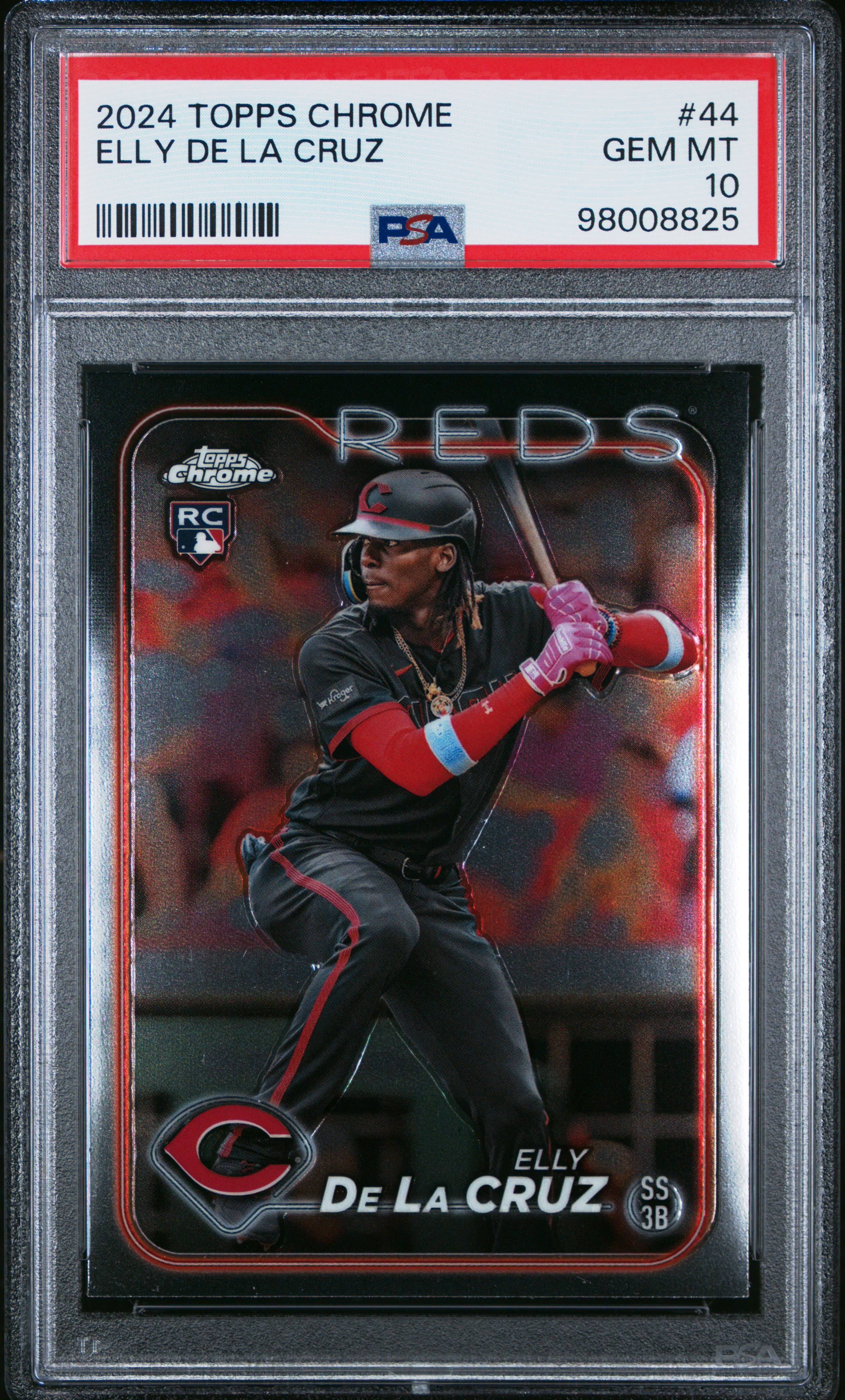 2024 Topps Chrome Elly De La Cruz #44 Gem Mt 10 front