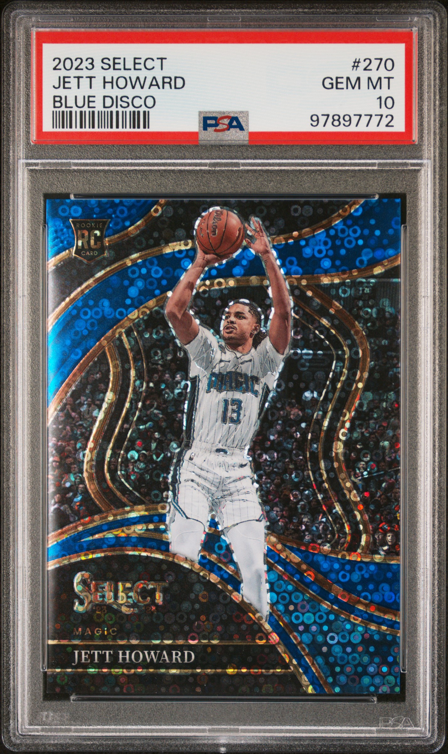 2023 Panini Select Jett Howard #270 (Blue Disco) Gem Mt 10 front