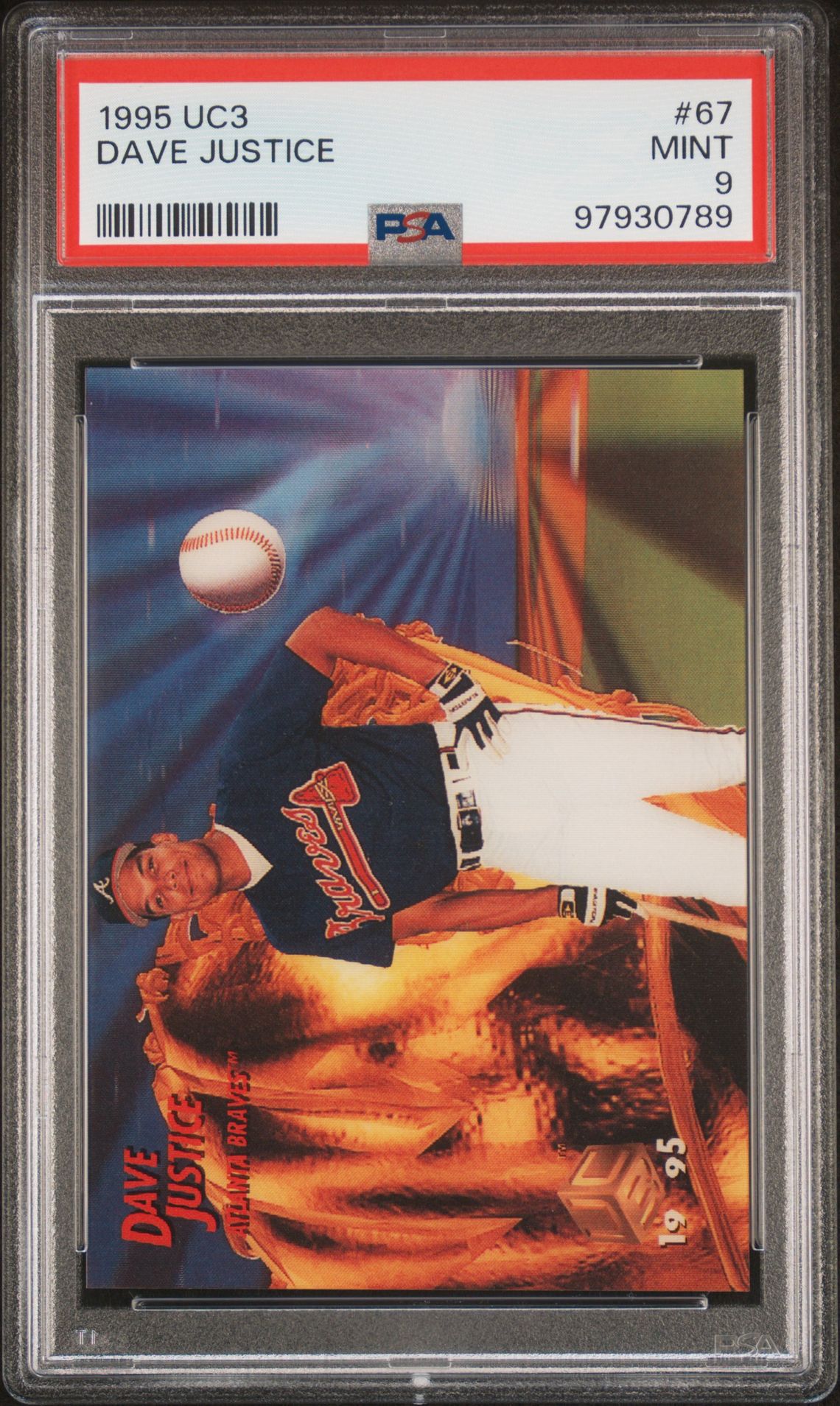 1995 SPORTFLIX/UC3 #67 Dave Justice front