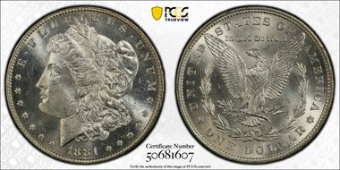 1881 $1 MS64