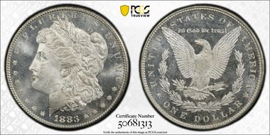 1883 $1 MS66PL